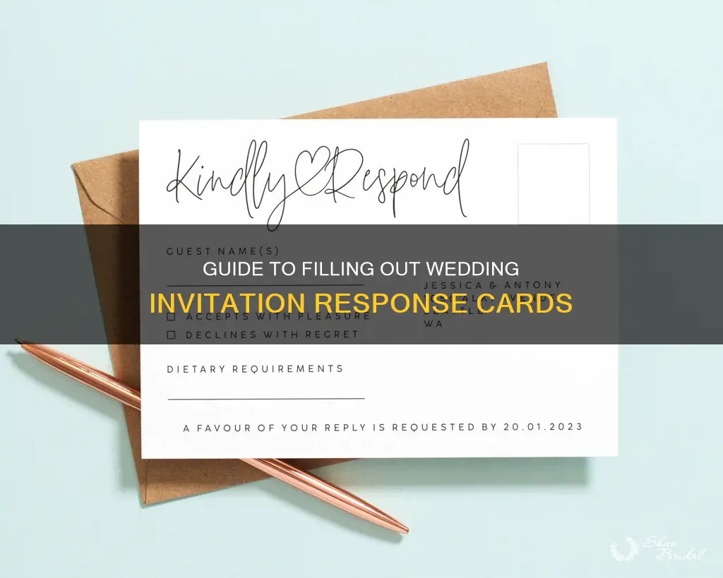 how to address wedding invitation response cards