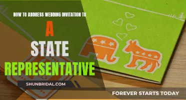 Addressing Wedding Invites: State Representative Edition