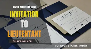 Guide to Addressing Wedding Invites to a Lieutenant