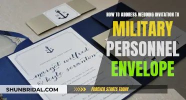 Addressing Wedding Invites to Military: Envelope Etiquette