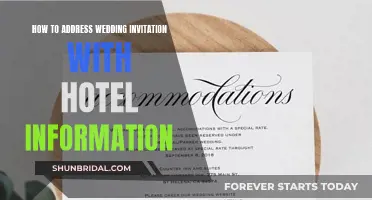 Guide to Including Hotel Details in Wedding Invites