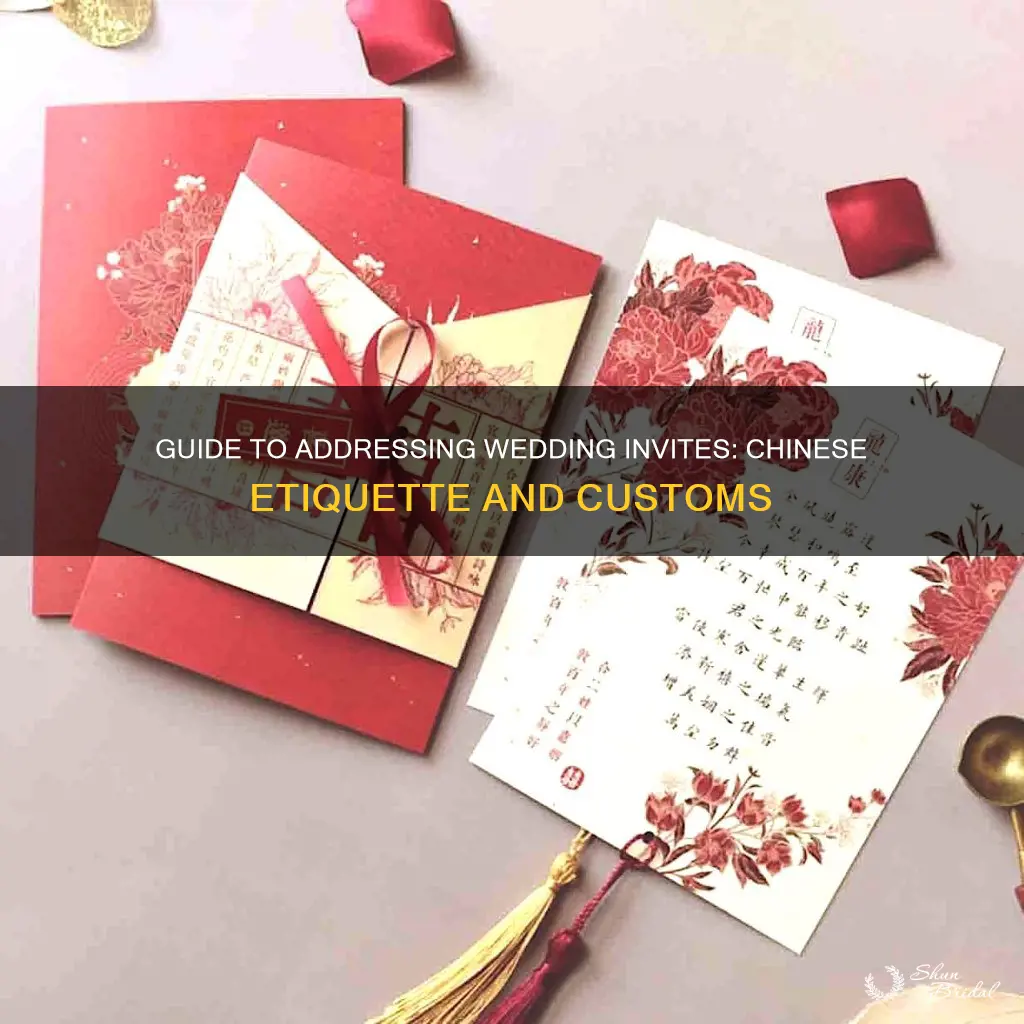 how to address wedding invitations chinese