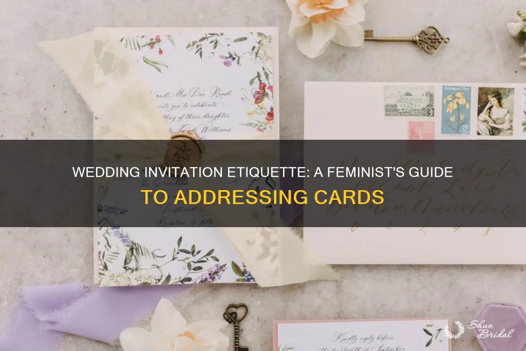 how to address wedding invitations feminist