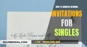 Addressing Wedding Invitations: Etiquette Guide for Single Guests