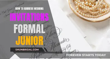 Guide to Formally Addressing Wedding Invites to Juniors