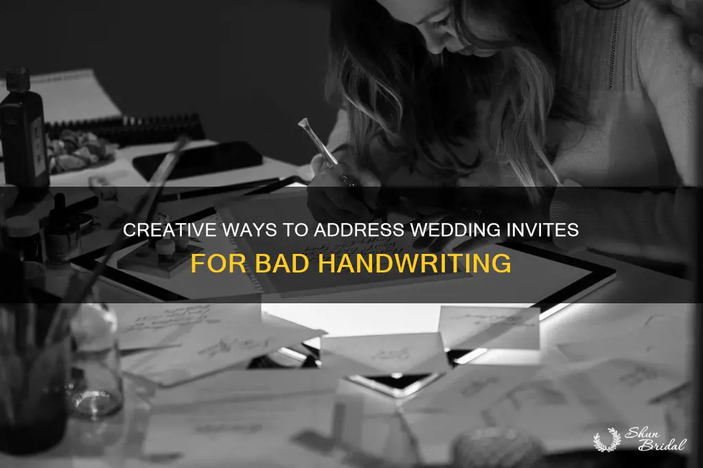 how to address wedding invitations if you have bad handwriting