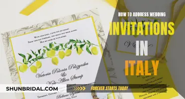 Addressing Wedding Invites in Italy: The Ultimate Guide