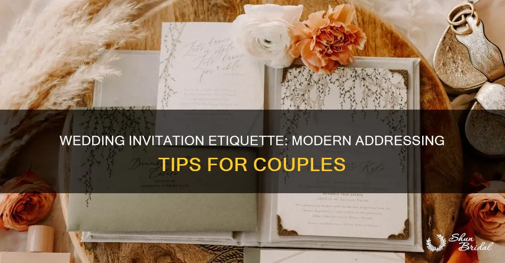 how to address wedding invitations modern