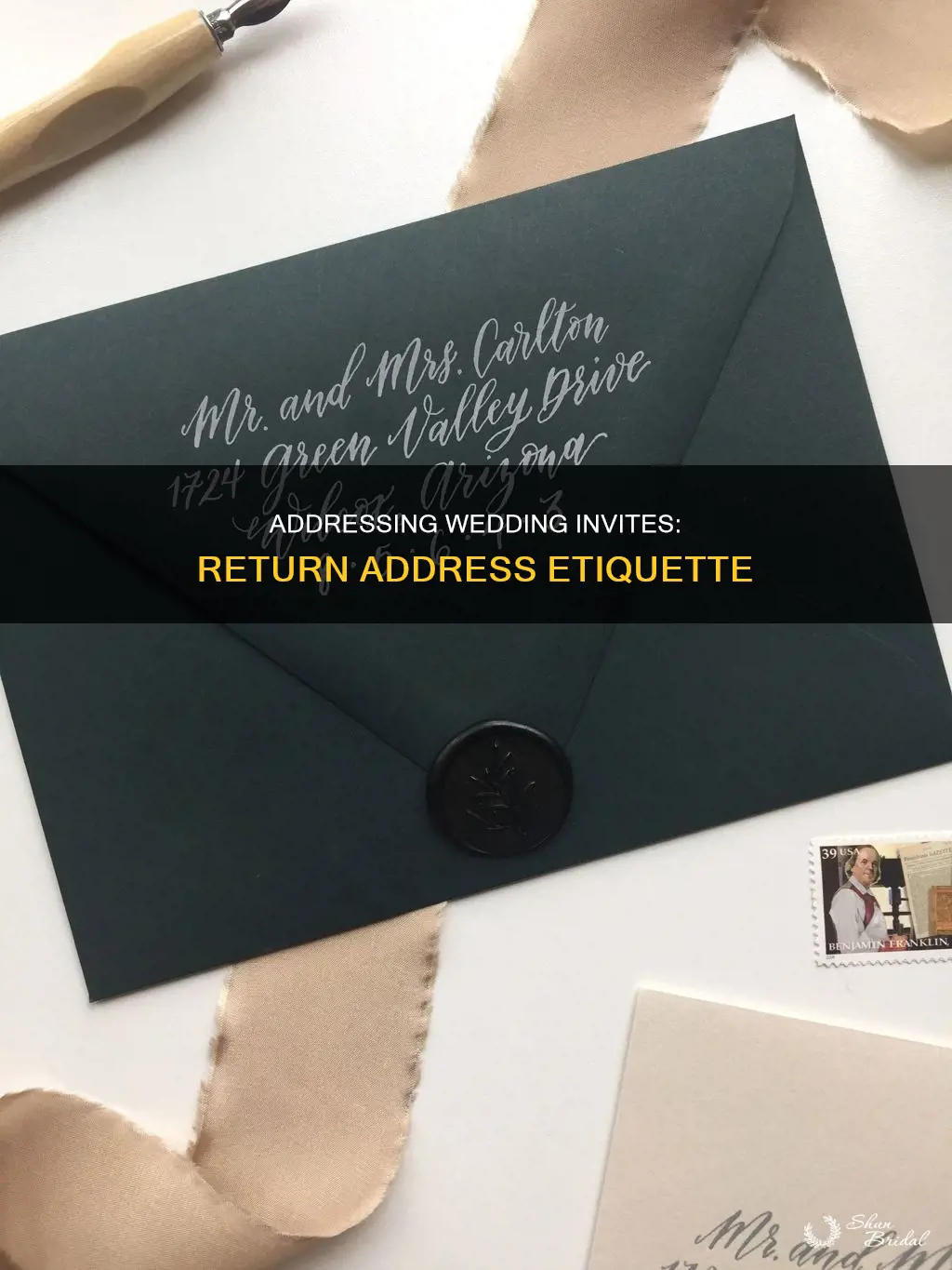 how to address wedding invitations return address