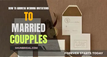 Addressing Wedding Invites: Married Couples Edition