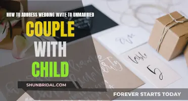 Addressing Wedding Invites to an Unmarried Couple with Children