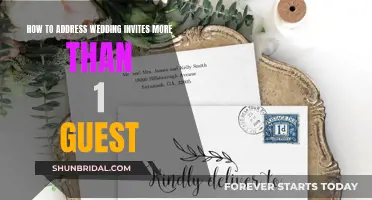 Addressing Wedding Invites: Multiple Guests, One Envelope