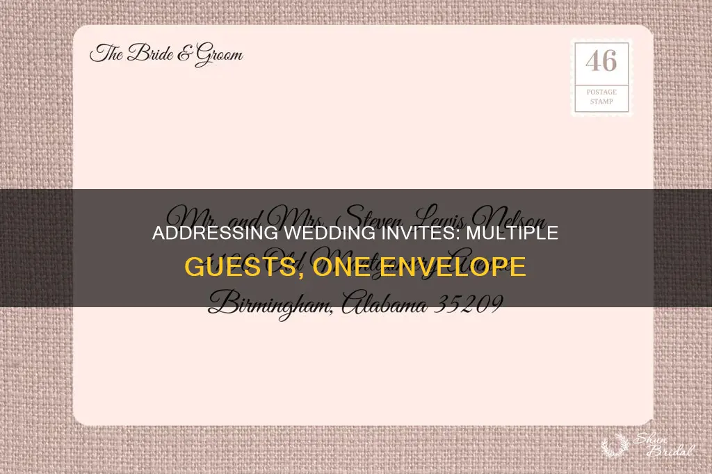 how to address wedding invites more than 1 guest