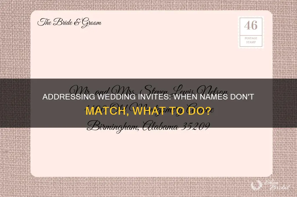 how to address wedding invites with different last names