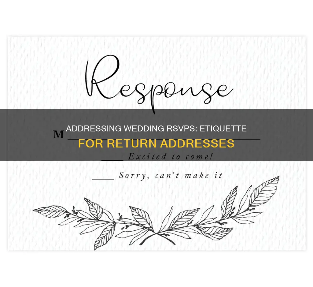 how to address wedding rsvp return address
