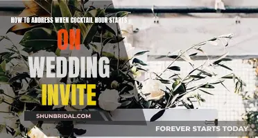 Announcing Cocktail Hour on Your Wedding Invite