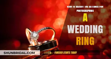 Adjusting Settings for Wedding Ring Photography