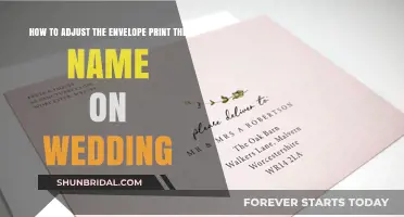 Perfectly Personalized: Adjusting Envelope Prints for Wedding Invitations