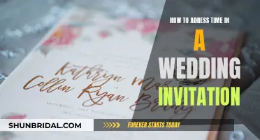 Wording the Wedding Invite: Time-related Tips and Tricks