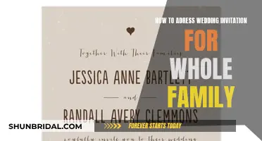 Addressing Wedding Invites: How to Include the Whole Family