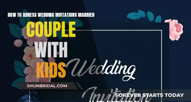 Addressing Wedding Invites: Married Couples with Kids