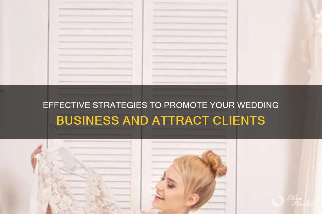 how to advertise a wedding business