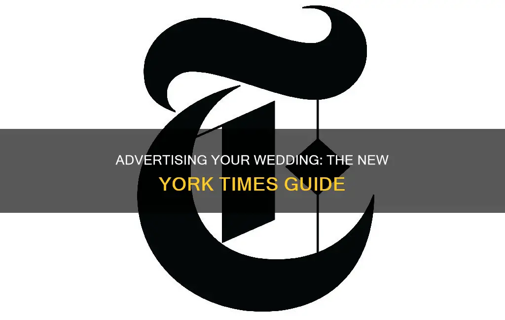 how to advertise your wedding on new york times