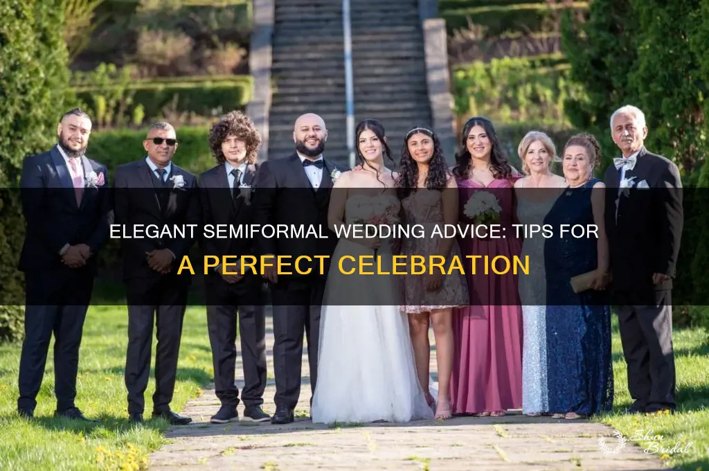 how to advise wedding is semiformal