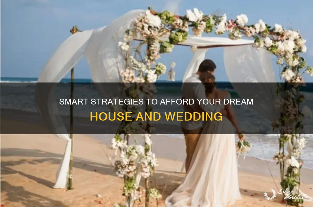 how to afford a house and wedding