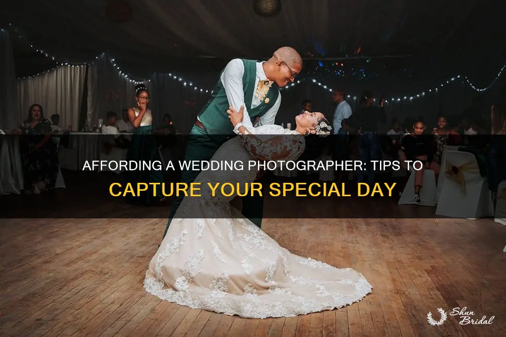 how to afford a wedding photographer