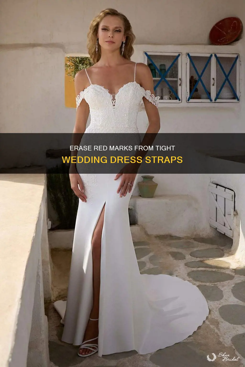 how to alleviate red marks from tight wedding dress straps