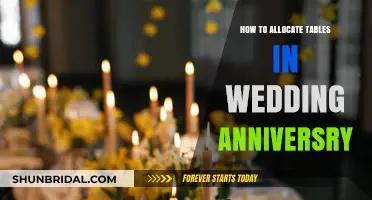 Elegant Table Allocation Tips for a Memorable Wedding Anniversary Celebration