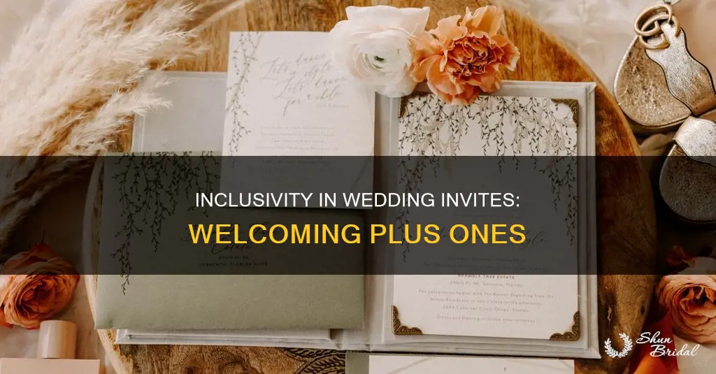 how to allow plus ones on wedding invitation