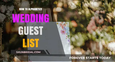 Mastering the Art of Alphabetizing Your Wedding Guest List Effortlessly