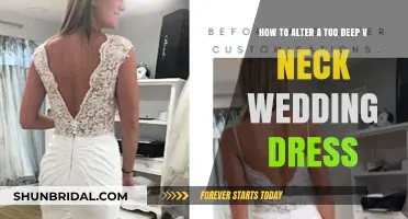Adjusting Your Plunging V-Neck Wedding Gown: A Step-by-Step Guide