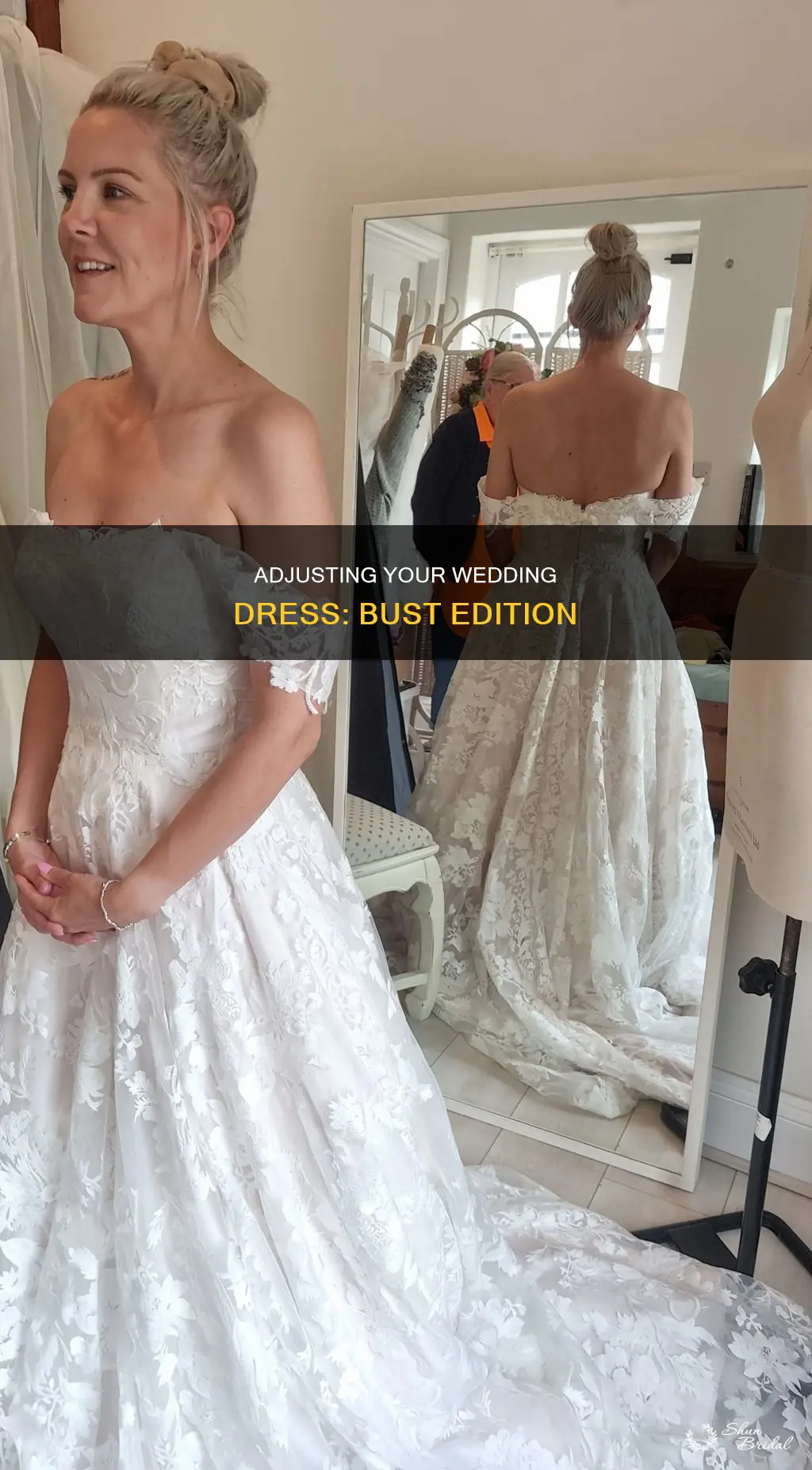 how to alter a wedding dress bust