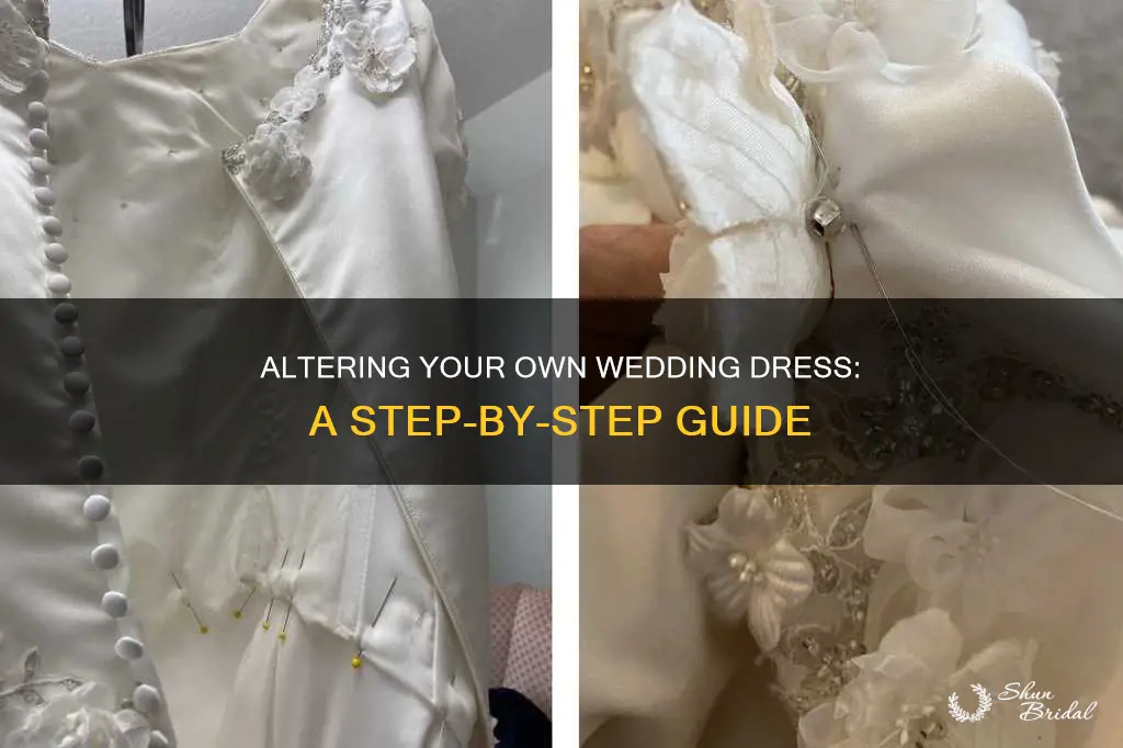 how to alter a wedding dress yourself