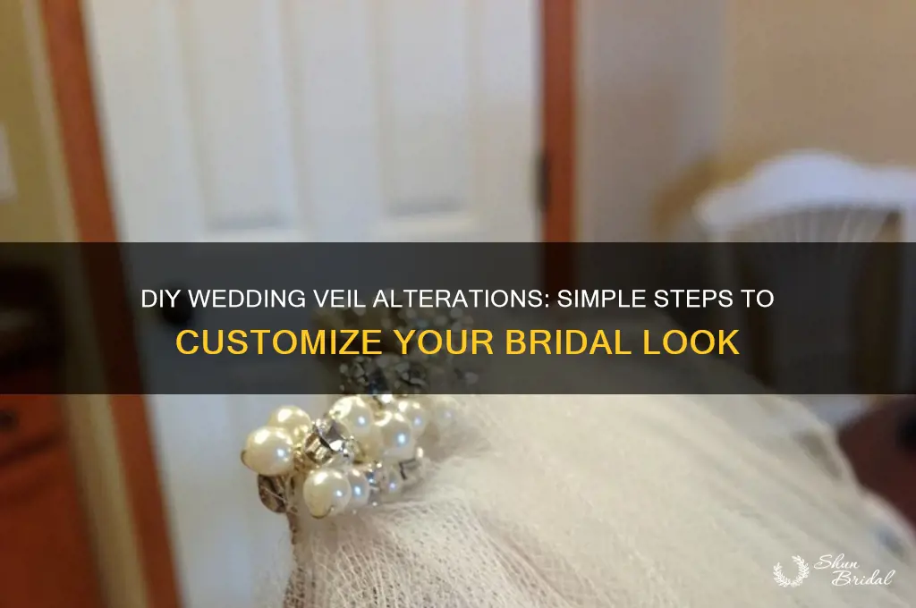 how to alter a wedding veil