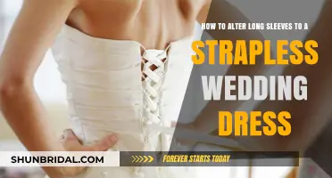 Transforming Long Sleeves to Strapless: A Wedding Dress Makeover