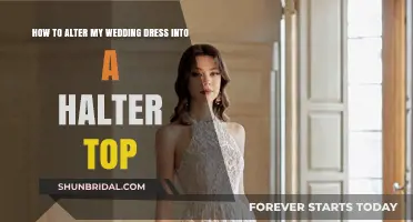 Transforming Wedding Gowns: Halter Top Creation