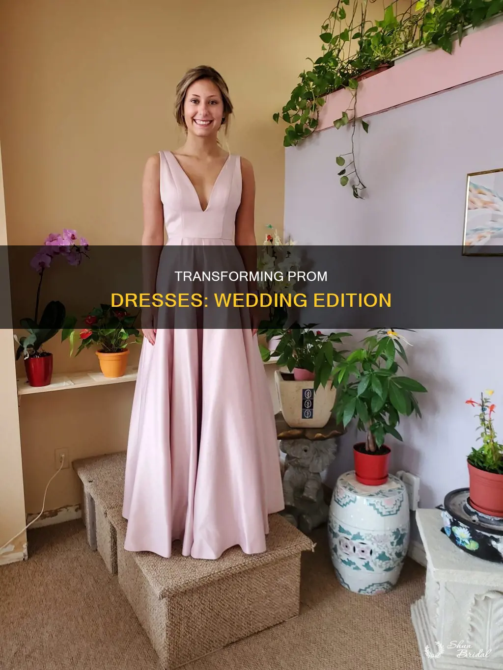 how to alter prom dress into a wedding dress