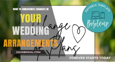 Gracefully Navigating Wedding Changes: Tips for Announcing Plan Updates