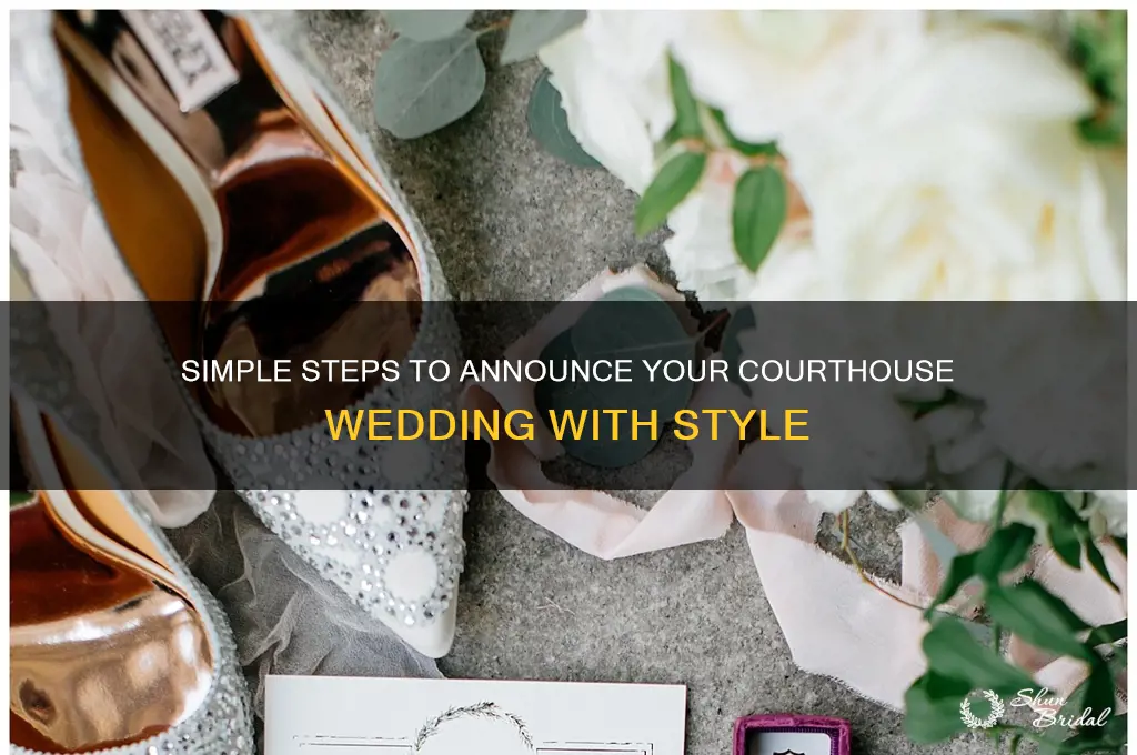 how to announce a courthouse wedding