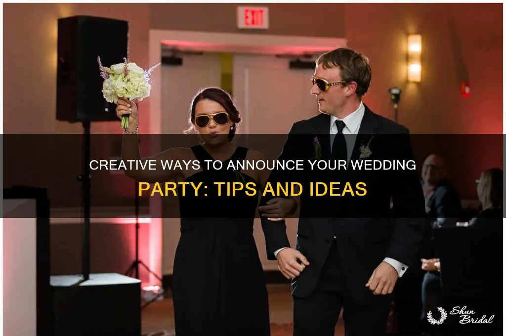 how to announce a wedding party