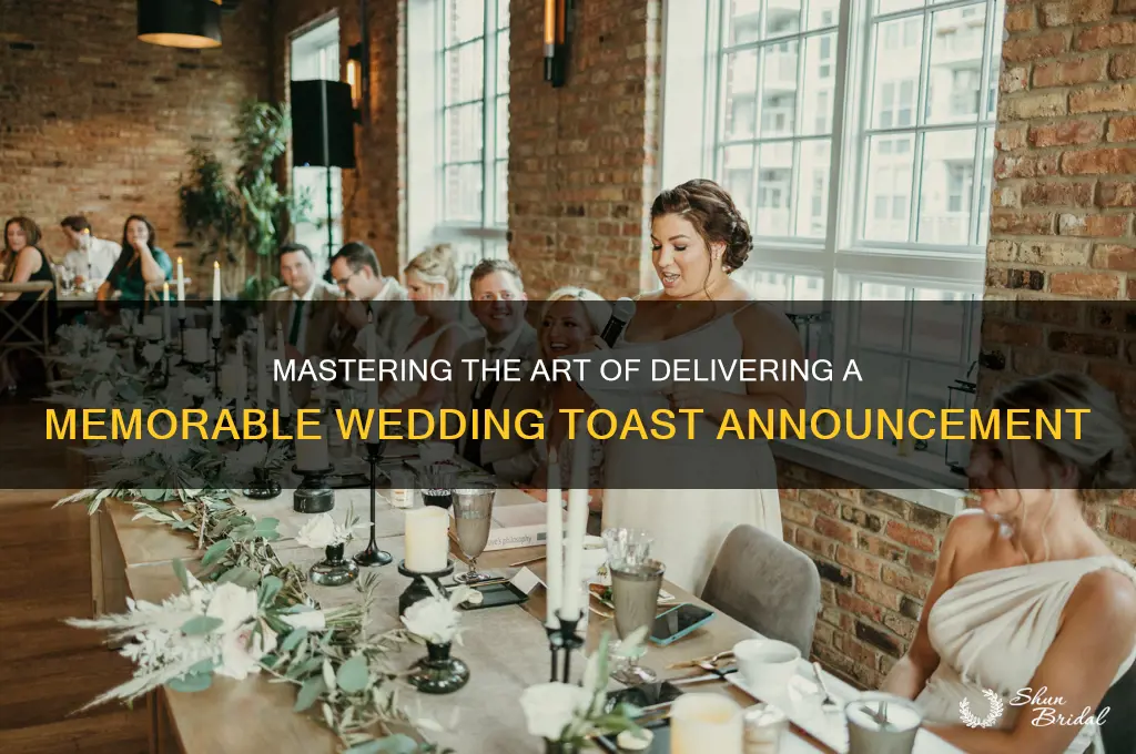 how to announce a wedding toast