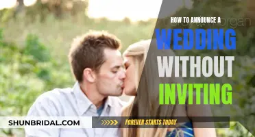 Announcing Your Wedding Plans: A Guide to Non-Invite Announcements