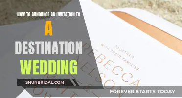 Announcing Your Destination Wedding: Etiquette and Invitation Ideas