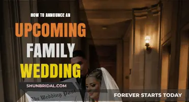 Exciting News: Sharing the Joy of Your Upcoming Family Wedding