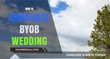 Creative Tips for Announcing Your BYOB Wedding to Guests