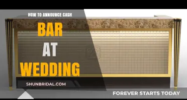 Elegant Ways to Announce a Cash Bar at Your Wedding Reception